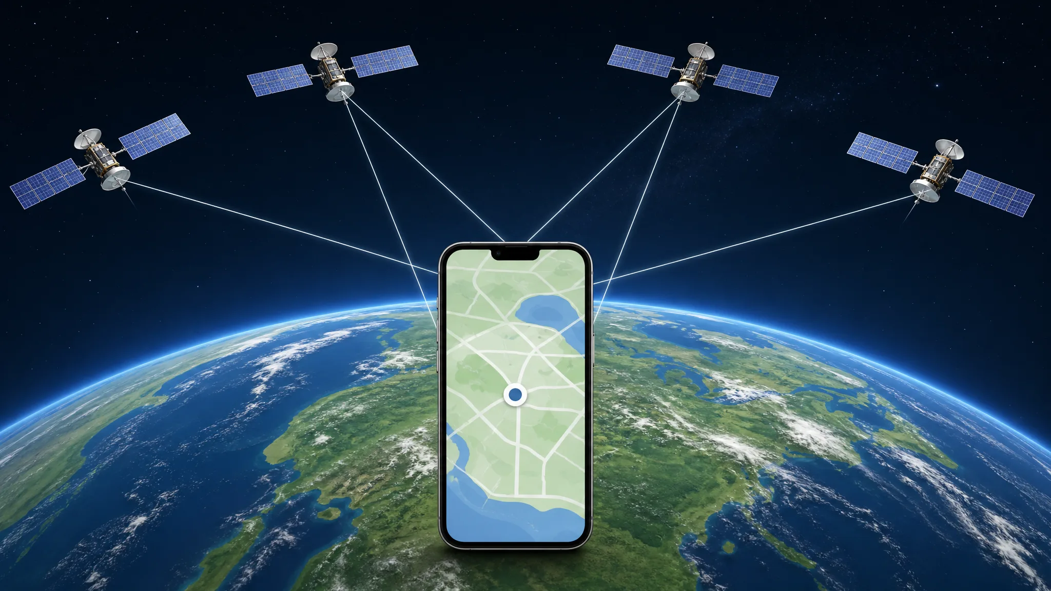 Como o GPS descobre onde você está? Ilustração gerada por IA.