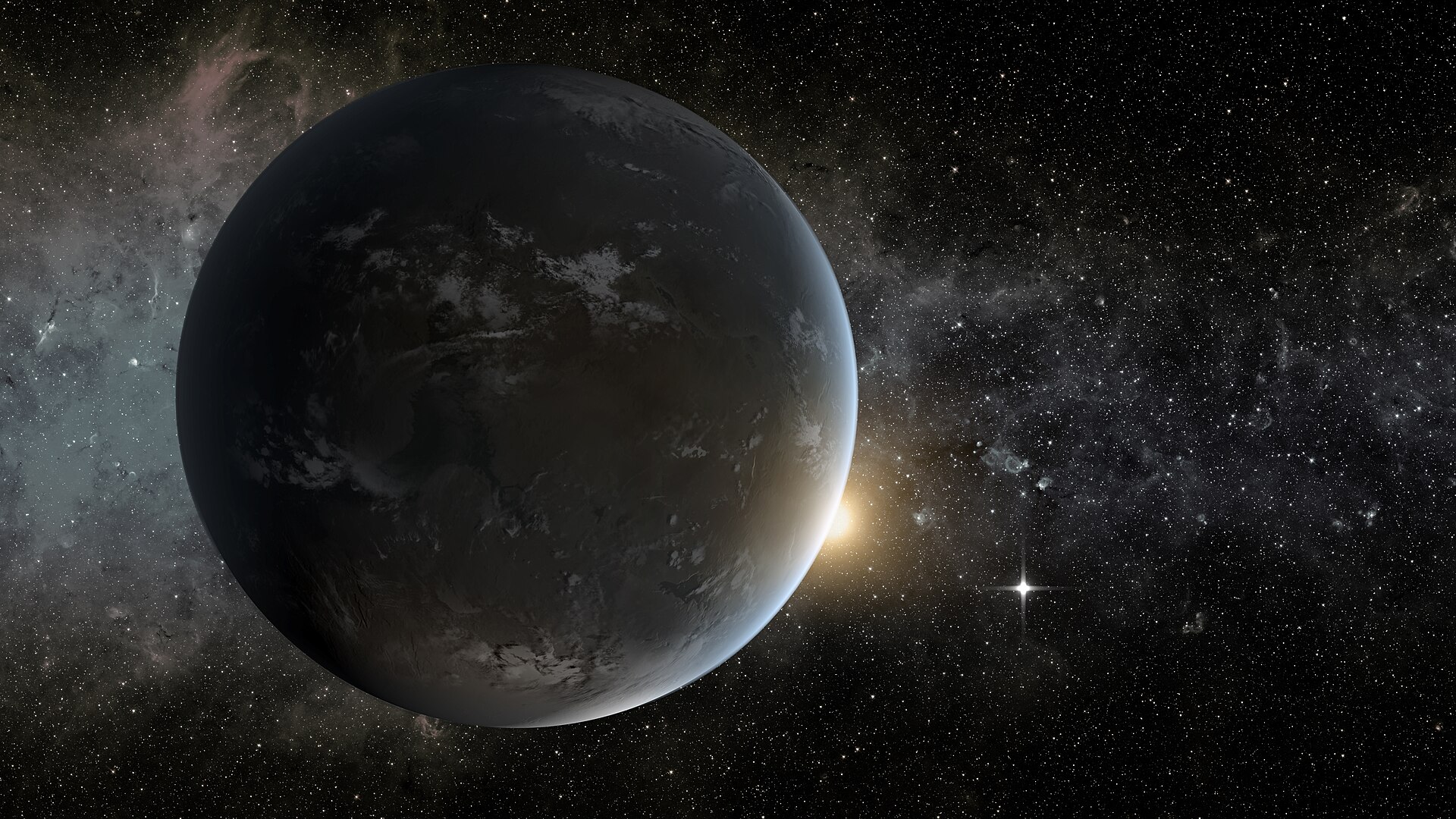 Kepler-62f with 62e as Morning Star http://www.nasa.gov/mission_pages/kepler/multimedia/images/kepler-morningstar.html http://www.nasa.gov/images/content/742541main_Kepler-62MorningStar-1_full.jpg The artist's concept depicts NASA's Kepler