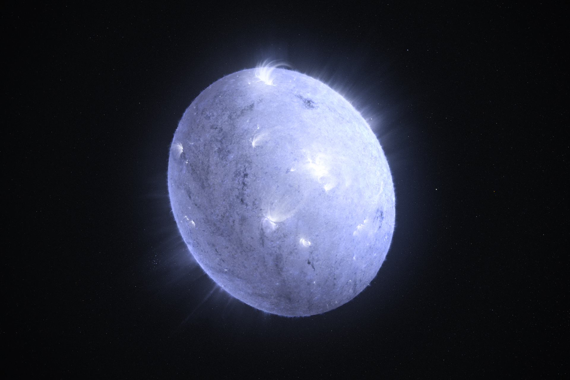 Altair is a nearby main sequence rapidly rotating star which is spinning so fast that it is flattened along its poles. Another interesting thing about rapid rotators is the gradual darkening around the equator. These characteristics were predicted before the technology to observe them was created, but now both flattening and darkening have been observed using astronomical interferometers here on Earth. I do not know enough about stars or interferometers to write much more, so I will stop before