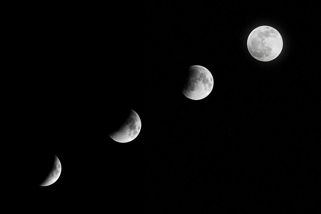 lua, natureza, céu noturno, fases da lua