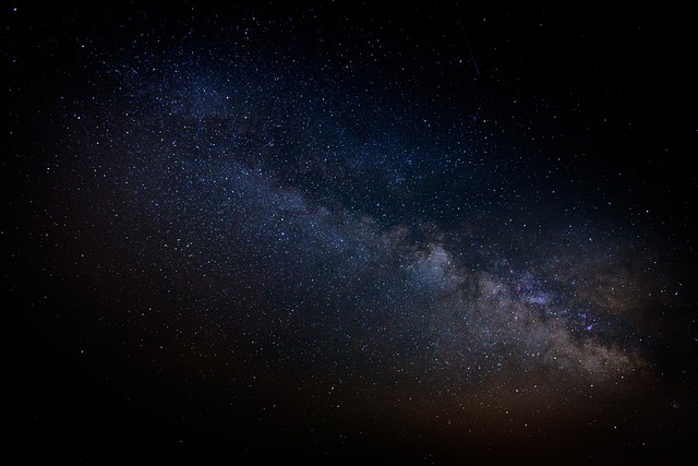 cosmos, via láctea, noite, céu