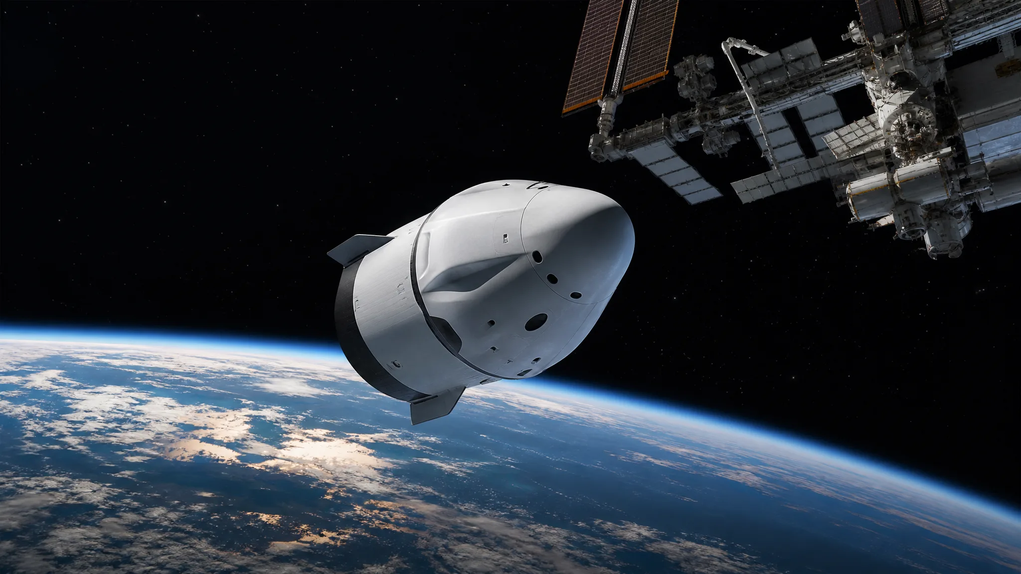 Crew-12 deixa a ISS e inicia retorno à Terra Ilustração gerada por IA.