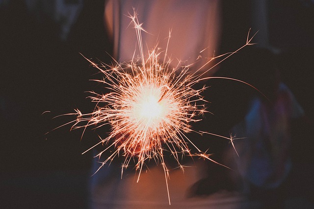 faísca, faíscas, fogos de artifício, luz