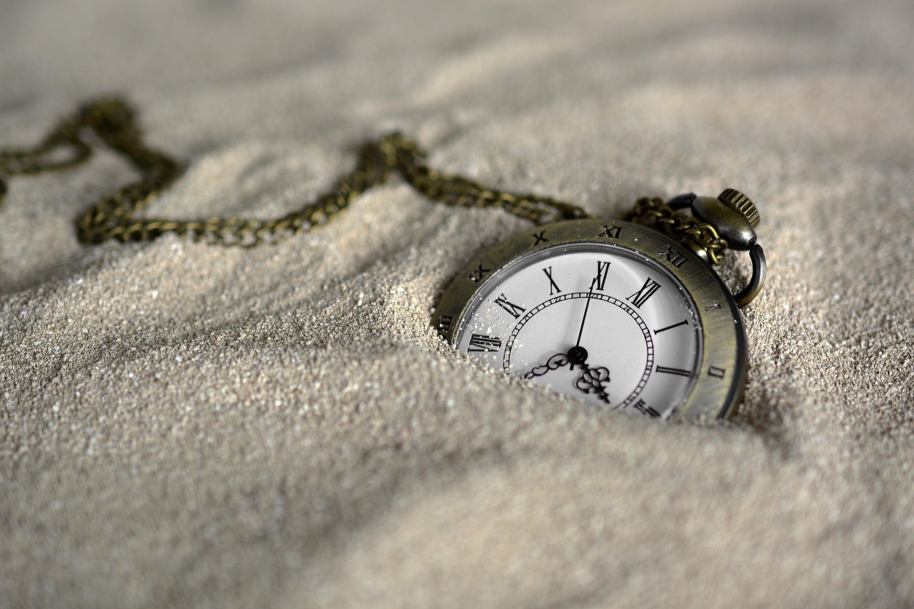 relógio de bolso, tempo, areia, relógio