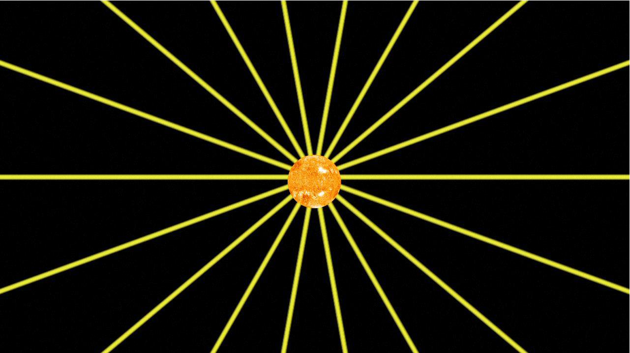 This frame from an animation shows how the magnetic field lines emanating from our sun spiral out into the solar system as the sun rotates. NASA Voyager 1 is in an area scientists are calling the stagnation region, at the outer layer of the heliosphere.